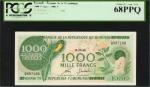 BURUNDI. De la République. 1000 Francs, 1988. P-31d. PCGS Currency Superb Gem New 68 PPQ.