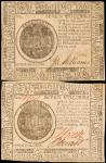 Lot of (2) CC-29 & CC-37. Continental Currency. 1776. $7. Very Fine to Choice Uncirculated.