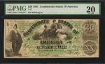 T-17. Confederate Currency. 1861 $20. PMG Very Fine 20.
