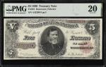 Fr. 361. 1890 $5  Treasury Note. PMG Very Fine 20.