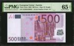 EUROPEAN UNION. European Central Bank. 500 Euro, 2002. P-19An. PMG Gem Uncirculated 65 EPQ.