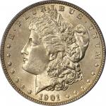 1901 Morgan Silver Dollar. MS-65 (PCGS). CAC. OGH.
