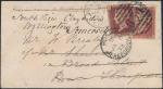 Great Britain: 1873 Cover locally used in U.K. to Ross and forwarded to Wellington affixed with twic