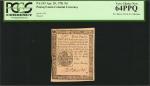 PA-243. Pennsylvania. April 20, 1781. 9 Pence. PCGS Currency Very Choice New 64 PPQ.