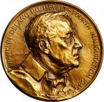 1945 Franklin D. Roosevelt Fourth Inaugural Medal. Bronze. 44.6 mm. Dusterberg-OIM 11B45, MacNeil-FD