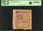 DE-78. Delaware. January 1, 1776. 6 Shillings. PCGS Currency Gem New 65 PPQ.