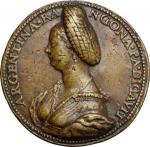 Medaglie e Placchette, Argentina Pallavicini (m.1550), poetessa e botanica, moglie di Guido Rangoni,