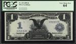 Lot of (4). Fr. 233. 1899 $1  Silver Certificate. PCGS Currency New 62 to Very Choice New 64 PPQ. Co