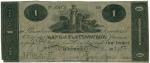 BANKNOTES, 纸钞, REST OF THE WORLD, 其他国家, United States of America, New York, Plattsburgh, Bank of Pla