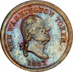 1863 Horrors of War Civil War token. Musante GW-578, Baker-475, Fuld-120/256a. Rarity-9. Copper. MS-