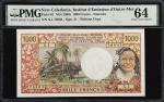 NEW CALEDONIA. Institut dEmission dOutre-Mer. 1000 Francs, ND (1969). P-61. PMG Choice Uncirculated 
