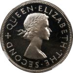 NEW ZEALAND. Crown, 1953. London Mint. Elizabeth II. NGC PROOF-66 Cameo.