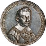 CZECHOSLOVAKIA. 300th Anniversary of the Murder of Albrecht von Wallenstein Silver Medal, 1934. Krem