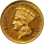 1868 Three-Dollar Gold Piece. MS-64 (PCGS). CAC. CMQ-X.