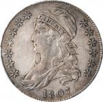 1807 Capped Bust Half Dollar. O-111b. Rarity-5. Large Stars, 50/20, Bearded Goddess. EF Details--Cle