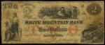 Lancaster, New Hampshire. White Mountain Bank. May 1, 1860. $2. Fine.