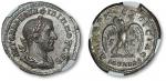 公元244-249年罗马帝国国王菲利普一世像4德拉克马银币一枚，人物细节清晰，工艺精美，NGC AU（5872236-017）
