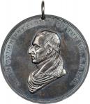 1841 John Tyler Indian Peace Medal. Silver. Second Size. Julian IP-22, Prucha-45. Choice About Uncir