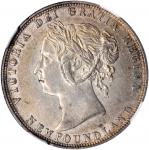 CANADA. Newfoundland. 50 Cents, 1882-H. Heaton Mint. Victoria. NGC AU-58.