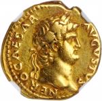 NERO, A.D. 54-68. AV Aureus (7.21 gms), Rome Mint, ca. A.D. 64-65. NGC VF, Strike: 5/5 Surface: 3/5.