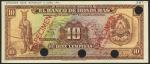 El Banco de Honduras, colour trial 10 lempiras, Tegucigalpa, 11 February 1932, brown and multicolour