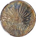 MEXICO. 8 Reales, 1888-Go RR. Guanajuato Mint. PCGS MS-63 Gold Shield.