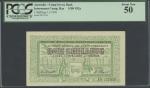 Australia, Hay Internment Camp note, 1 shilling, 1 March 1941, serial number D 21816, green and whit