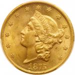 1875-CC $20 Liberty. PCGS MS62