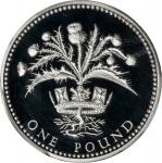 GREAT BRITAIN. Pound Piefort, 1984. Llantrisant Mint. Elizabeth II. PCGS PROOF-69 Deep Cameo.