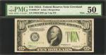 Fr. 2006-D*. 1934A $10  Federal Reserve Mule Star Note. Cleveland. PMG About Uncirculated 50.