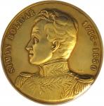 VENEZUELA. Centenary of the Death of Simon Bolivar Gold Medal, 1930. PCGS SP-64 Gold Shield.