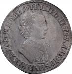 RUSSIA. Ruble, ND (1704). Kadashevsky (Moscow) Mint. Peter I (The Great). PCGS Genuine--Scratch, AU 