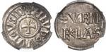 Louis le Pieux (814-840). Denier ND (819-822), Venise. Av. + H LVDOVVICVS IMP. Croix. Rv. En deux li