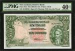 NEW ZEALAND. Reserve Bank. 10 Pounds, ND (1960-67). P-161d. PMG Extremely Fine 40 EPQ.