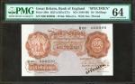 GREAT BRITAIN. Bank of England. 10 Shillings, ND (1948-60). P-368s. Specimen. PMG Choice Uncirculate