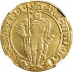 AUSTRIA. Holy Roman Empire. Goldgulden, ND (1439-90). Hall Mint. Archduke Sigismund. NGC VF Details-