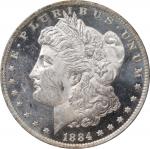 1884-O Morgan Silver Dollar. MS-63 DMPL (PCGS). OGH--First Generation.