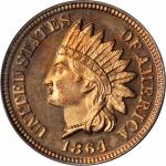 1864 Indian Cent. Copper-Nickel. Snow PR-1, the only known dies. Proof-65 (PCGS).
