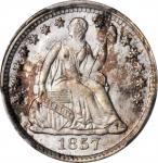 1857 Liberty Seated Half Dime. MS-67+ (PCGS). CAC.