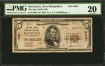 Rochester, New Hampshire. $5 1929 Ty. 2. Fr. 1800-2. The New Public NB. Charter #13861. PMG Very Fin