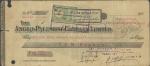  Anglo-Palestine Company Limited, Cheque currency, 10 Francs, ND (1914-15), second series, serial nu