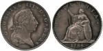 GREAT BRITAIN, British Coins, England, George III: Restrike Pattern Halfpenny, 1788, struck in silve