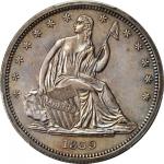 1839 Liberty Seated Half Dollar. No Drapery. Proof-64 (PCGS). Secure Holder.
