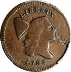 1795 Liberty Cap Half Cent. Lettered Edge, With Pole. VG-10 (PCGS).