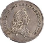SWEDEN. 8 Mark, 1672. Stockholm Mint. Karl XI (1660-97). NGC EF-45.
