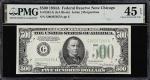 Fr. 2202-G. 1934A $500 Federal Reserve Note. Chicago. PMG Choice Extremely Fine 45 EPQ.