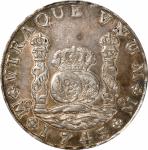 MEXICO. 8 Reales, 1743-Mo MF. Mexico City Mint. Philip V. PCGS AU-50.