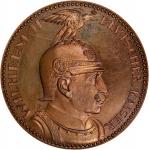 1913-G年德国5马克铜样币。卡尔斯鲁厄造币厂。GERMANY. Bronze 5 Mark Pattern, 1913-G. Karlsruhe Mint. Wilhelm II. NGC PRO