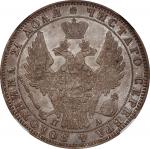 1849-CNB NA年俄罗斯1卢布。圣彼得堡造币厂。(t) RUSSIA. Ruble, 1849-CNB NA. St. Petersburg Mint. Nicholas I. NGC MS-6