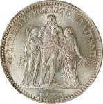 1873-A年法国 5 法郎。巴黎铸币厂。FRANCE. 5 Francs, 1873-A. Paris Mint. NGC MS-64.